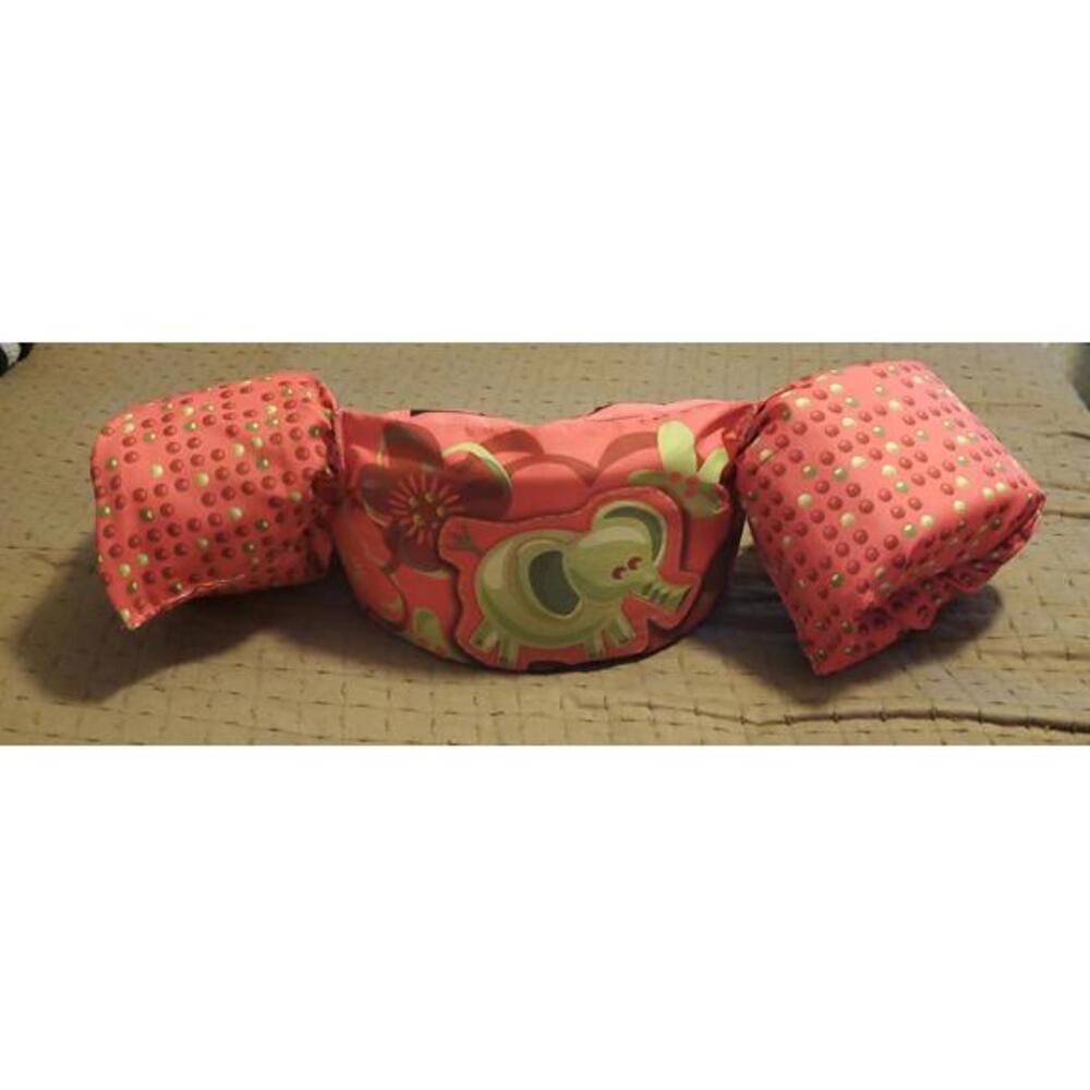 Stearns Puddle Jumper Child Swim Float – Pink Elephant – 30–50 lb